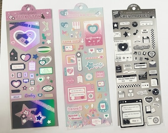 Kpop Stickers | Toploader Sticker Sheets | Polco  Deco Sticker Sheets | Korean Sticker Sheets