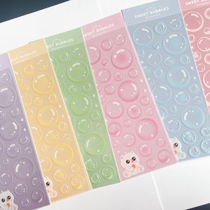 Polco Bubble Stickers | Kpop Deco Stickers | Toploader Stickers | Kawaii Stickers | Cute Stickers