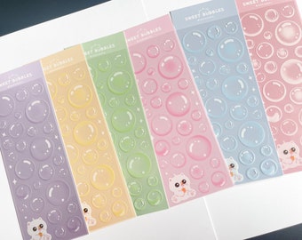 Polco Bubble Stickers | Kpop Deco Stickers | Toploader Stickers | Kawaii Stickers | Cute Stickers