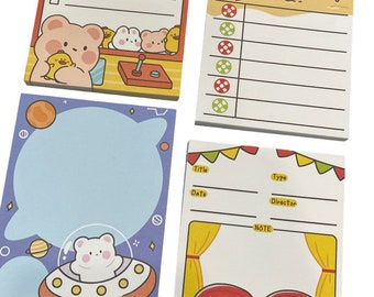 Kawaii Notepads, Cute Memo Pad, Penpal Essentials