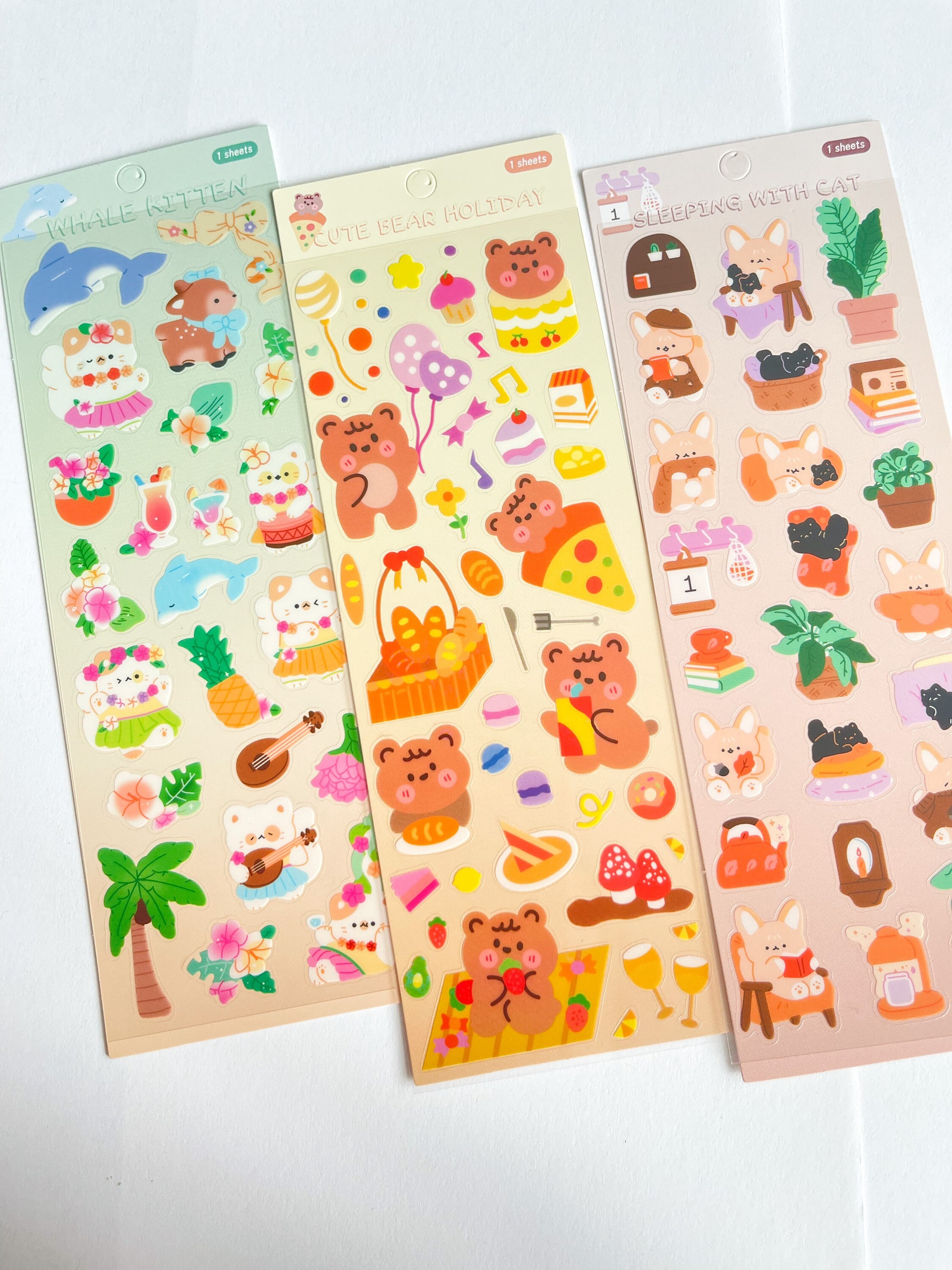 how I got these KOREAN bujo stickers for JUST $3 😝, Gallery posted by  jess🌷