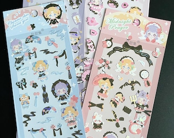 Kpop Polco Deco Stickers | Kawaii Cute Kpop Toploader | Decal Deco Polco Korean Journaling | Kawaii Sticker Sheets, Kawaii Sticker Sheets