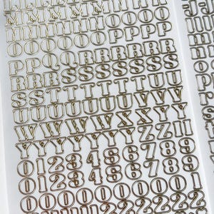 2 Alphabet and Number Sticker Sheets