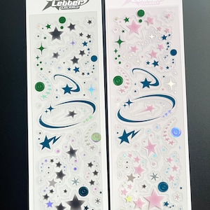 Kpop Polco Deco Sticker Sheets | Cute Toploader Stickers | Kawaii Stickers | Korean Journaling Scrapbooking