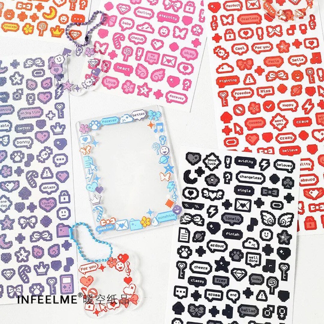Kpop Sticker Sheet, Polco Decorating Stickers, Toploader Stickers Etsy
