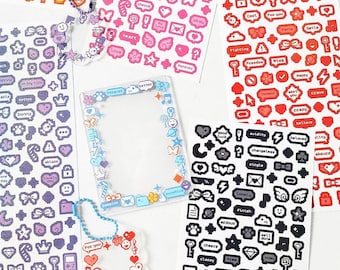 KPop Sticker Sheet, Polco Decorating Stickers, Toploader Stickers