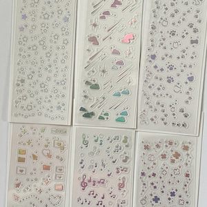 KPop Sticker Sheet, Polco Decorating Stickers, Toploader Stickers