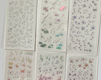 KPop Sticker Sheet, Polco Decorating Stickers, Toploader Stickers