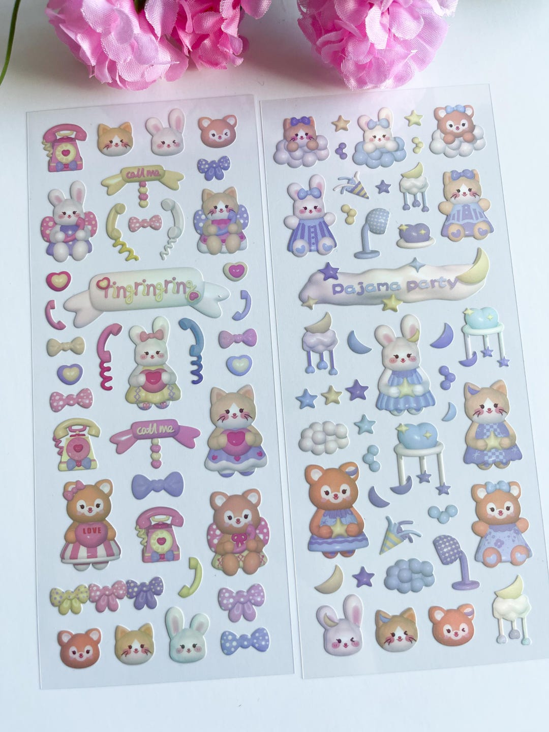 Bundle of Kawaii Sticker Sheets, Cute Sticker Sheets - Etsy