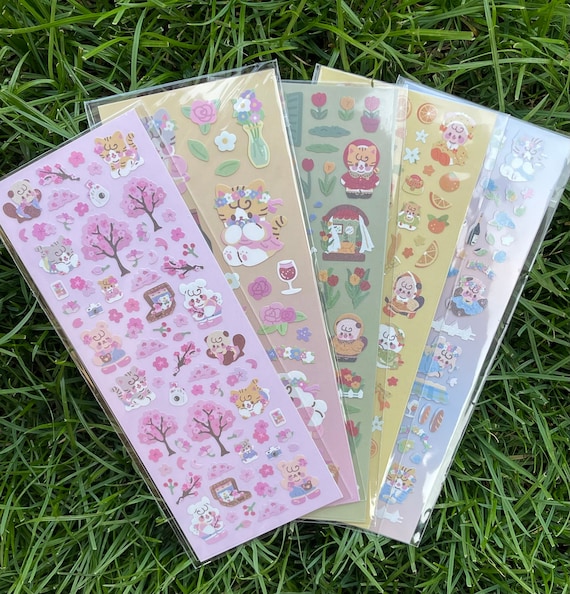 Kawaii Toplader Sticker Sheets, Kpop Deco Stickers, Toploader Deco 