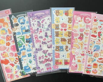 Kawaii Sticker Sheets, Cute Sticker Sheets