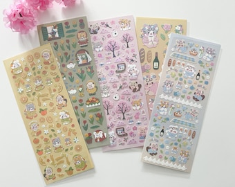 Kawaii Toplader Sticker Sheets, KPop Deco Stickers, Toploader Deco
