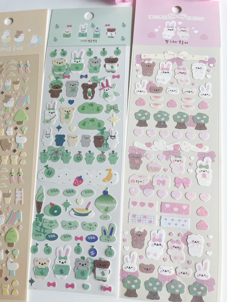 Kpop Toploader Holographic Sticker Sheets, Kawaii Sticker Sheets, Cute ...