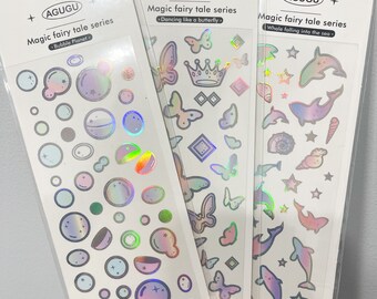 Kpop Stickers, Toploader Sticker Sheets, Decorating Stickers, Rainbow Stickers, Moon Stickers, Butterfly Stickers