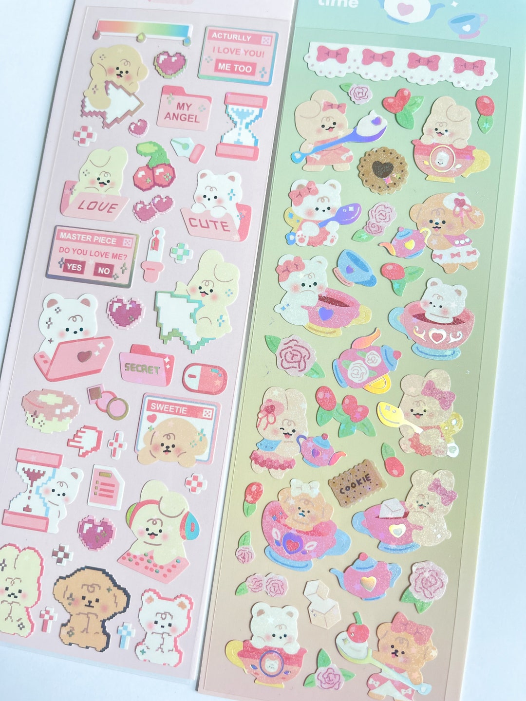 Kawaii Sticker Sheets Cute Sticker Sheets - Etsy