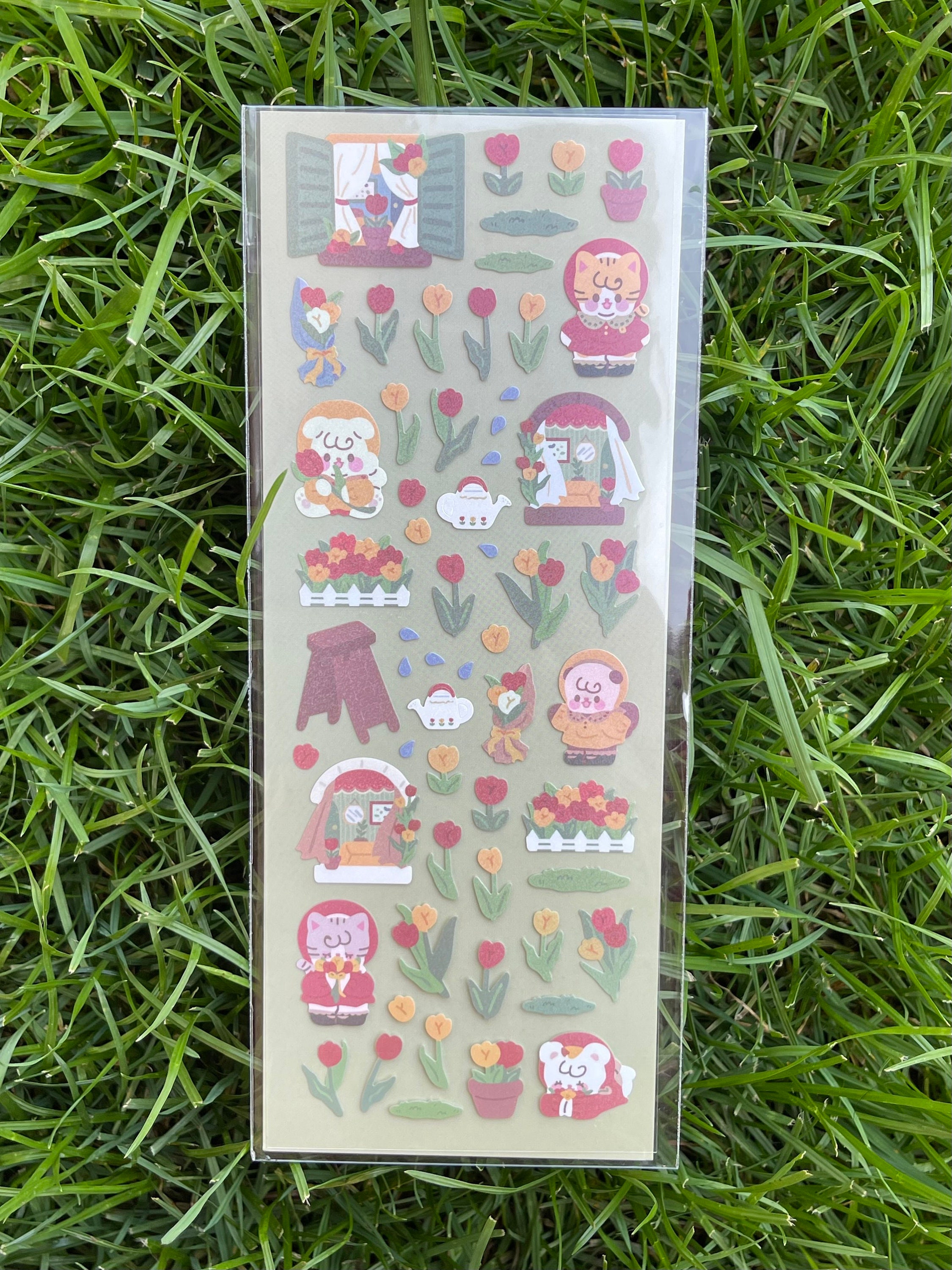 Cute Cartoon Sticker Sheets Kawaii Sticker Sheets | Etsy