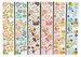 Kawaii Bear Sticker Sheets, Cute Bear Stickers, Flower Bear Stickers, Milk and Cookie Stickers, Night Stickers 