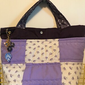 Large Quilted a Project Bag for Knitting Crochet With Drawstring Option ...