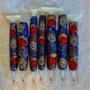 Bolígrafo para pintar con diamantes, adornos navideños, hecho a mano, arcilla polimérica, bolígrafo perforador, con multiusos o alisador, ergonómico