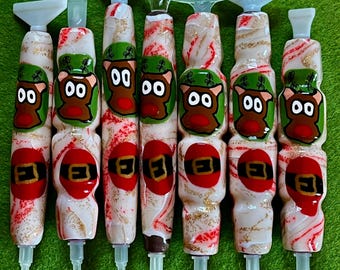 Diamond Painting Pen, Pack the Sleigh!, Handmade, Polymer Clay, Drill Pen, with Multiplacer or Straightener, Ergonomic