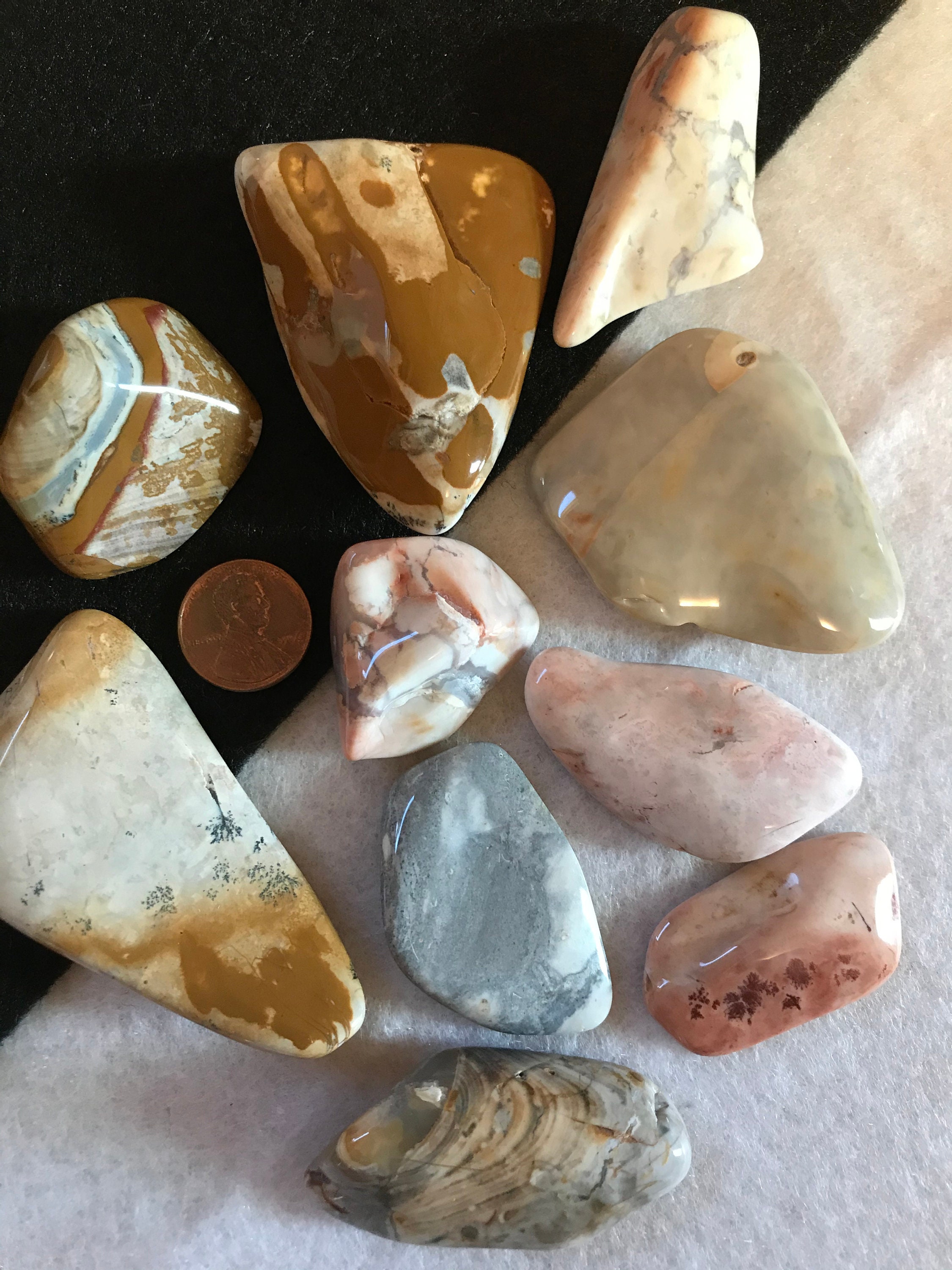 Polished Ohio Flint Ridge Gemstones Cabochons for Wire Etsy