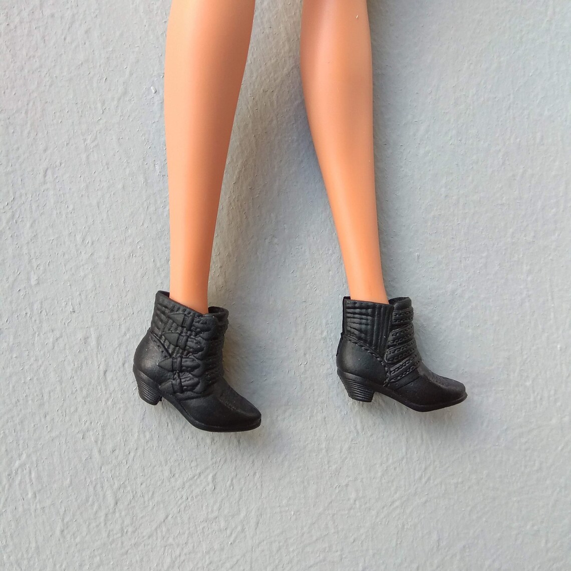 Barbie shoes Doll shoes Barbie boots Doll boots Barbie black Etsy