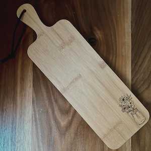 Mason Jar Wood Burned Charcuterie Board, Floral Wood Burned Board, Cheese Board, Wood Burning, Charcuterie Gift, Cutting Board