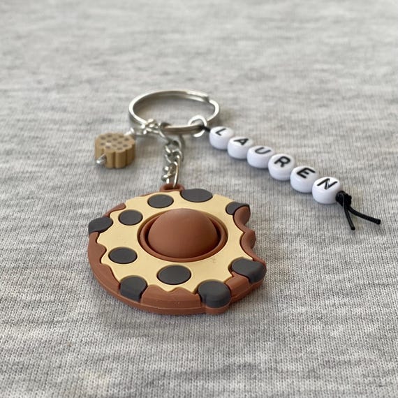 Llavero personalizado antiestrés del Reino Unido, con forma de pop