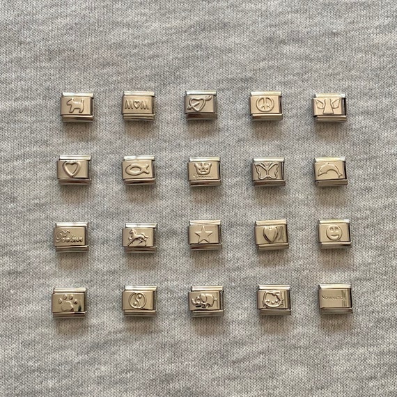 Charm Link Quiges In Acciaio Inox 9mm - Compatibile Con Braccialetti Nomination E Stile Italiano - Foto 4