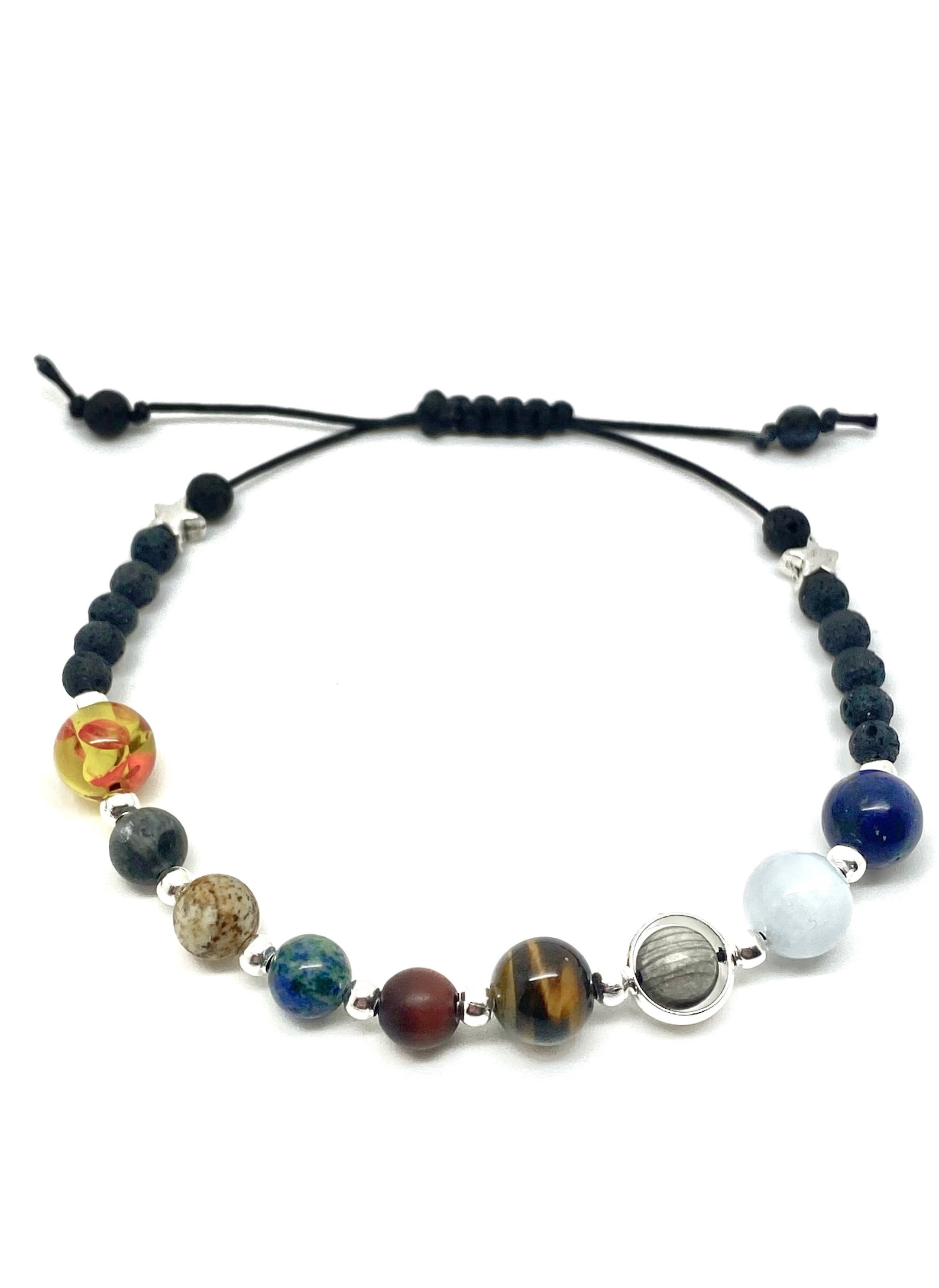 Solar System Bracelet Space Planets Jewellery Gemstone Beaded - Etsy