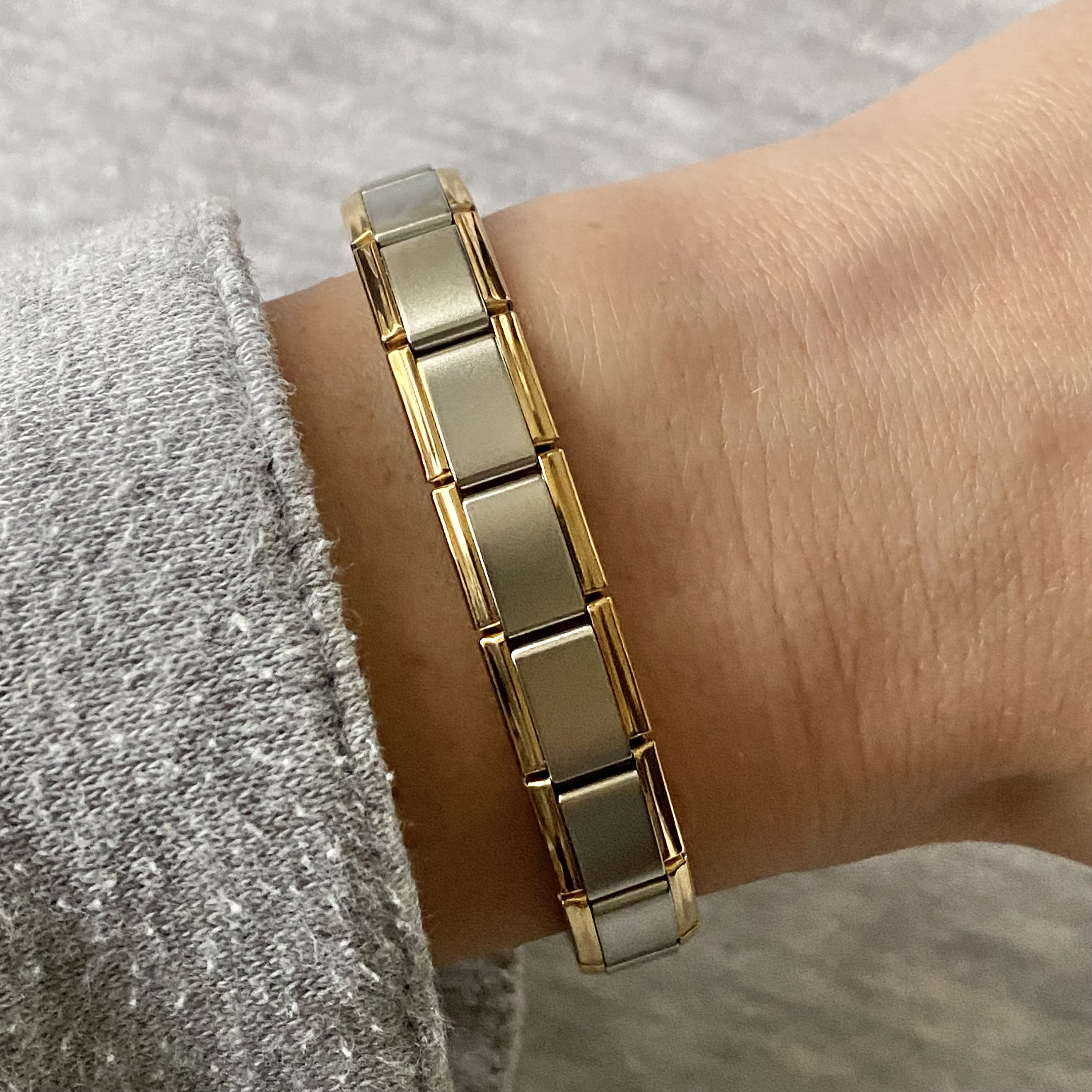 Bracciale Personalizzato Con Iniziale – Placcato Oro 18K, Acciaio Inox, Donna E Ragazza - 2