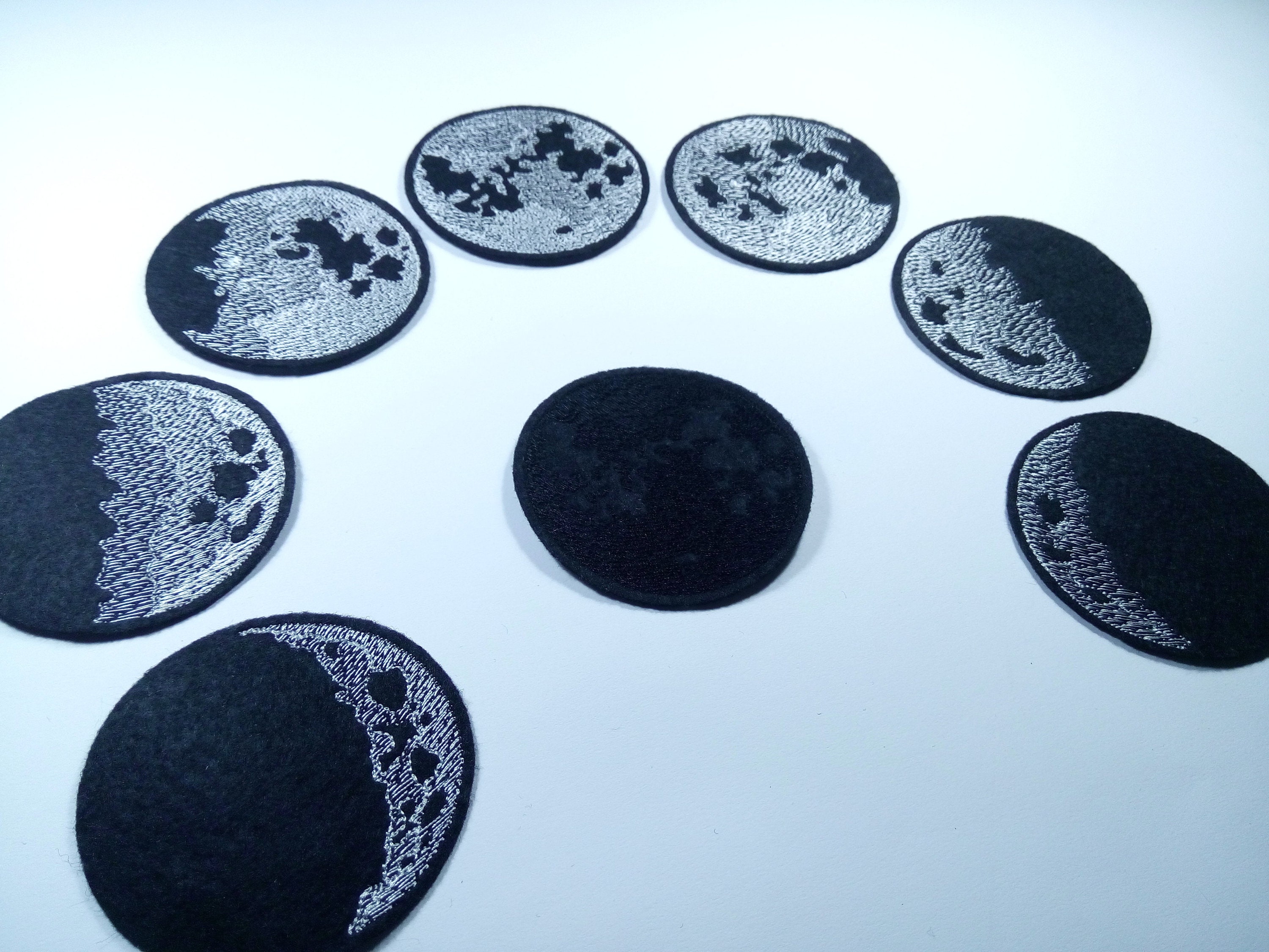 Moon Phases Large Patch For Jackets Space Patch Back Patch Etsy