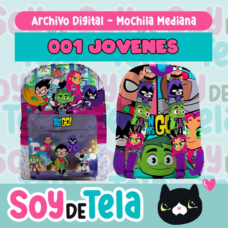 Digital Pieces 001 Medium Backpack - For Printing and Sublimation - Large Format Sublimation - Prints - Digital File