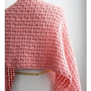 Crochet Lace Shawl Pattern: 'Love From Mona' Rectangle Wrap (PDF Pattern - English language)