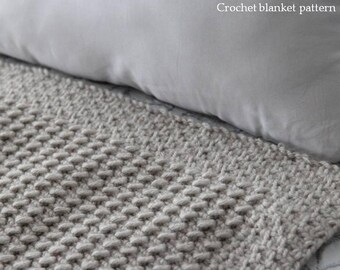 Modèle de couverture au crochet avec charme intemporel : tailles adulte et bébé (Modèle PDF - langue anglaise)