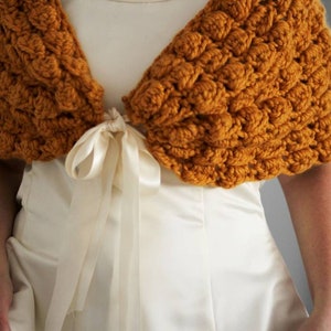 Bride and bridesmaid shawl - CROCHET PATTERN, wedding cover-up, Romantic Bridal Capelet, Wedding shawl, Wedding capelet, Bridal Sweater