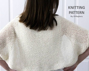 KNITTING PATTERN, Bolero sweater knitting pattern, bolero shawl Pattern, bolero cardigan Pattern, pdf Instant Download knitting tutorial
