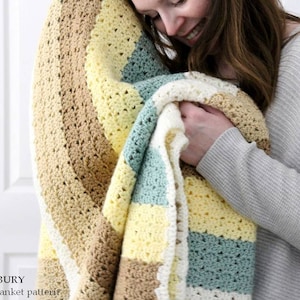 Crochet blanket pattern, crochet adult blanket, crochet baby blanket, 2 sizes crochet blanket, Crochet throw blanket pattern, ENGLISH