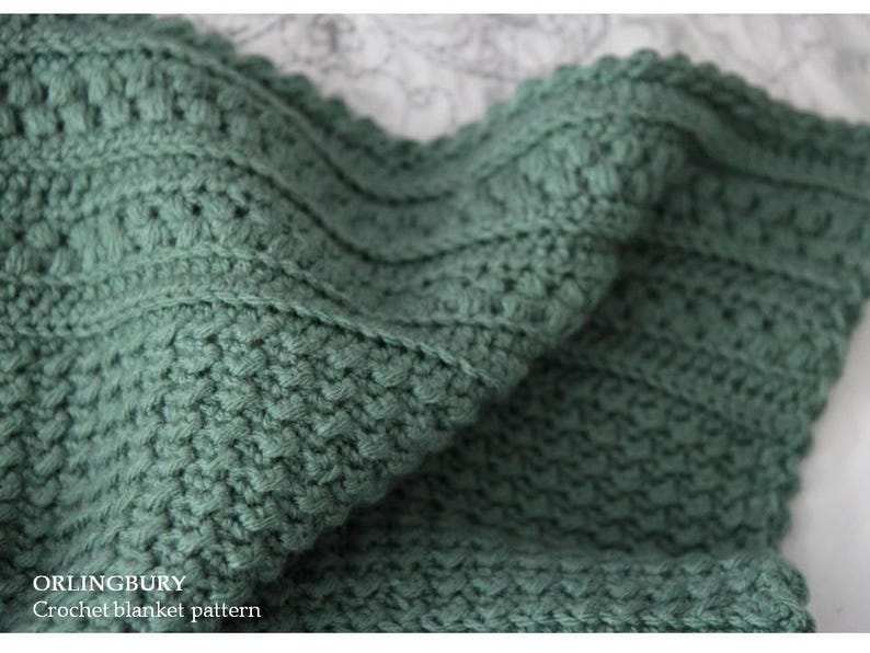Crochet Blanket Pattern, Beautiful Textured Crochet Blanket Pattern ...
