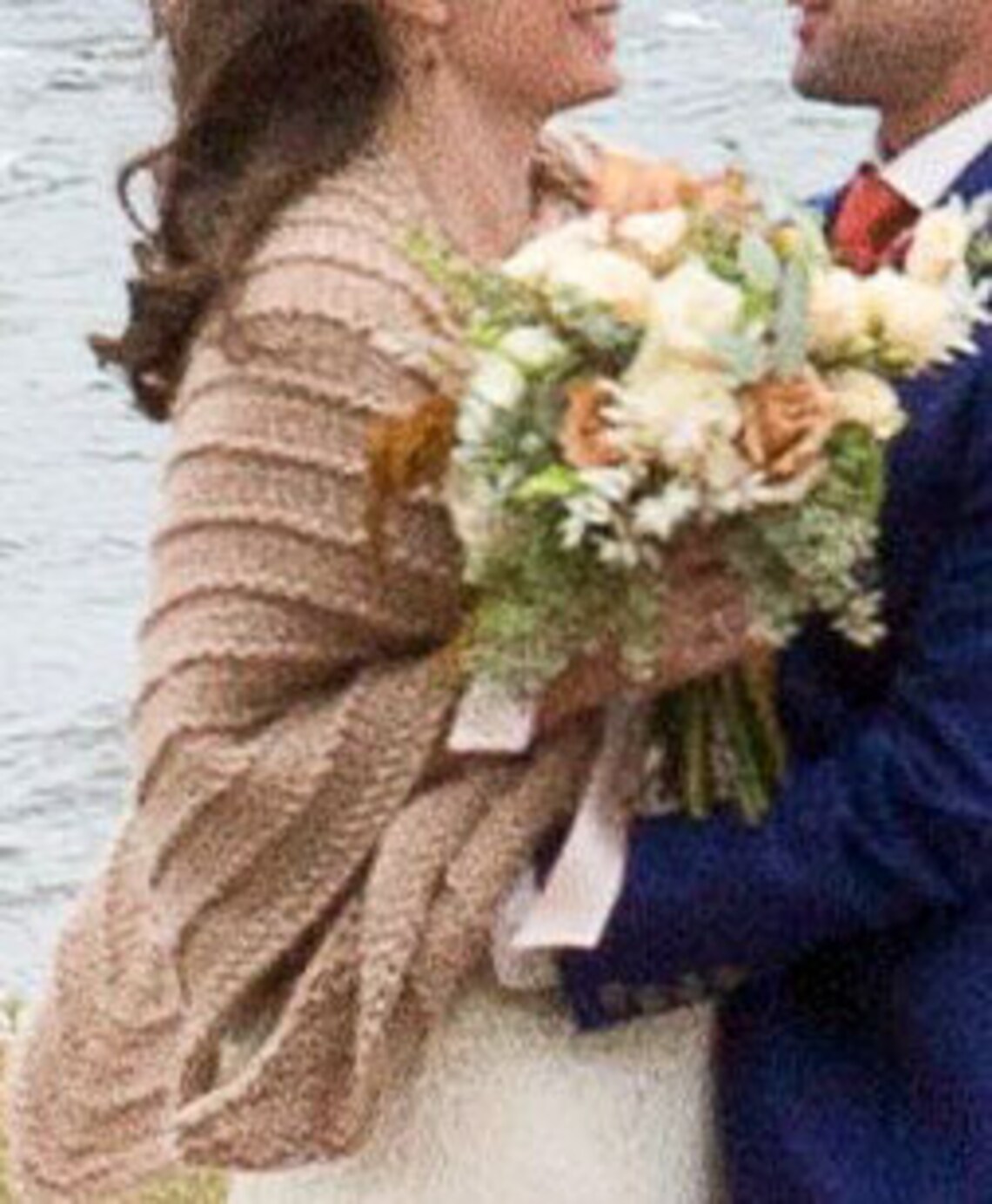 knitted shawl wedding