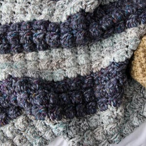Crochet Blanket Pattern, Crochet throw blanket Pattern, Includes 2 sizes - Adult and baby blanket, Chunky blanket pattern, ENGLISH LANGUAGE