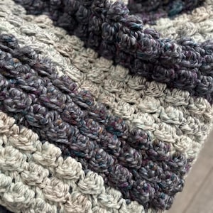 Crochet Blanket Pattern, Crochet chunky throw blanket Pattern, 2 sizes - Adult and baby blanket, Chunky blanket pattern, ENGLISH LANGUAGE