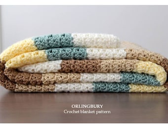 Crochet Blanket Pattern: Adult & Baby Sizes (PDF Pattern - English language)