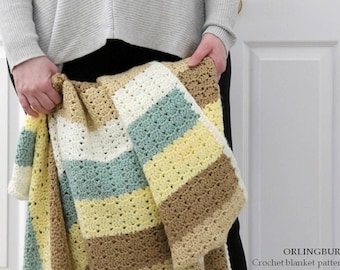 Crochet blanket Pattern, Easy crochet blanket, adult and baby sizes crochet blanket pattern, Crochet pattern, Crochet throw blanket, ENGLISH