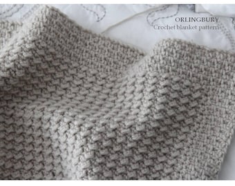 Modèle de couverture au crochet avec charme intemporel : tailles adulte et bébé (Modèle PDF - langue anglaise)