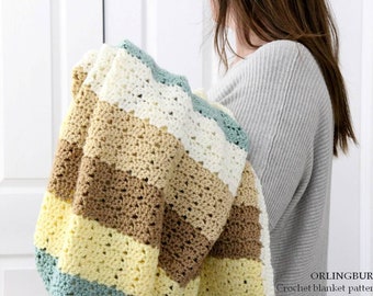 Crochet blanket Pattern, adult + baby sizes crochet blanket pattern, Easy crochet blanket, Crochet pattern, Crochet throw, ENGLISH LANGUAGE
