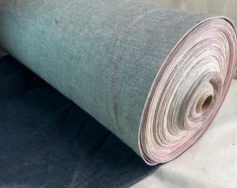 Selvedge Japanese Navy Dark Blue Denim | Woven Fabric by the Yard | Blue 460 GSM/13 oz Denim | Textured Indigo for Jeans, Jackets & Shirts