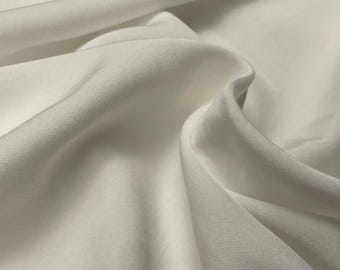 PFD, Black Tencel Enzyme Washed Baby Twill Lyocell Fabric by the Yard – Eco-Friendly, Soft, Lightweight, Perfect for Dyeing & Garment Making