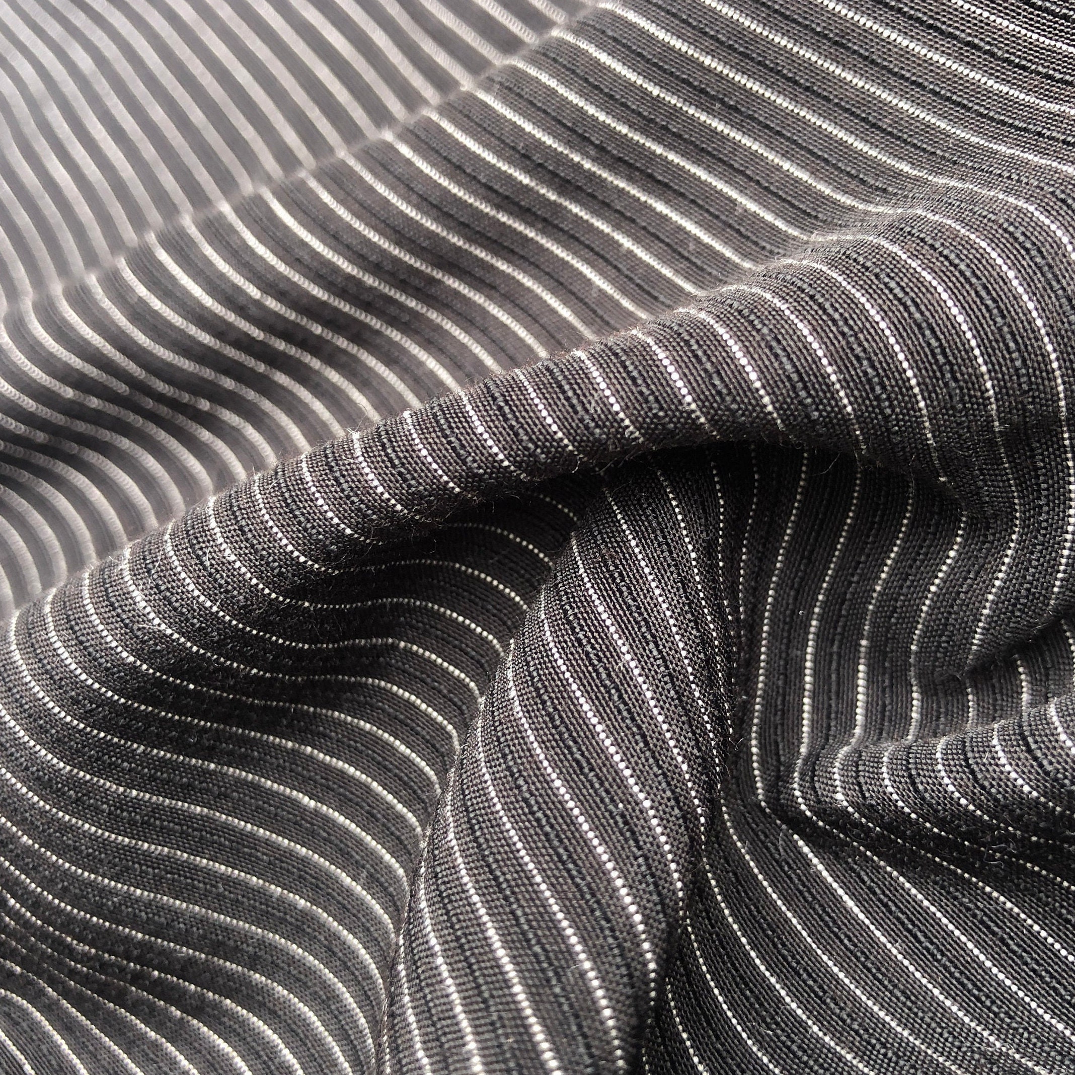 58 Striped Cotton Lyocell Tencel Blend By the Yard | Etsy