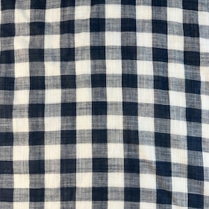Checkered Cotton Double Gauze Fabric by the Yard – Soft, Breathable, Lightweight, Perfect for Apparel & DIY Projects